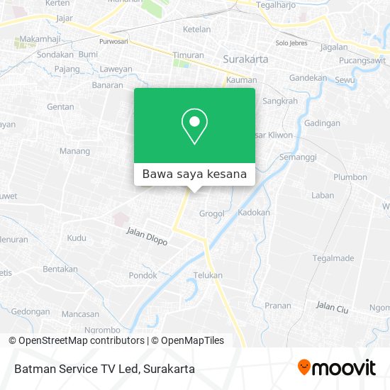Peta Batman Service TV Led