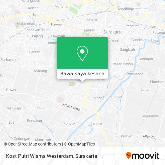 Peta Kost Putri Wisma Westerdam