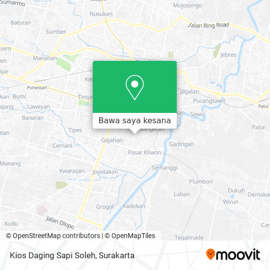 Peta Kios Daging Sapi Soleh