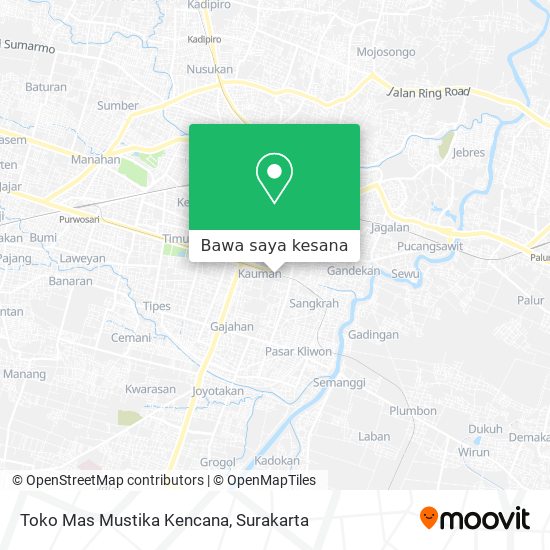 Peta Toko Mas Mustika Kencana