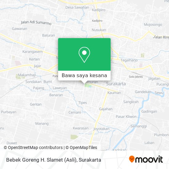 Peta Bebek Goreng H. Slamet (Asli)