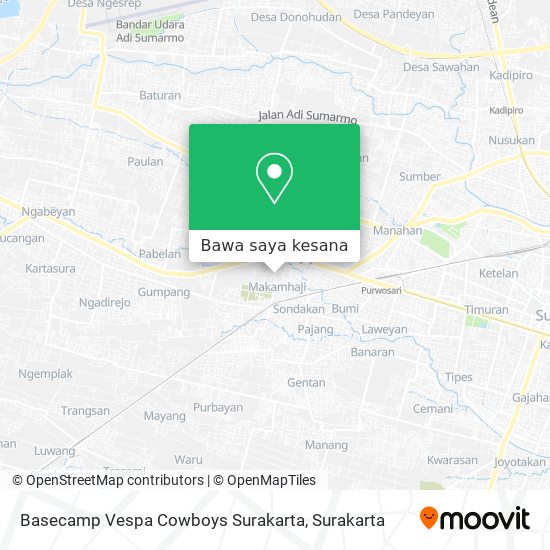 Peta Basecamp Vespa Cowboys Surakarta