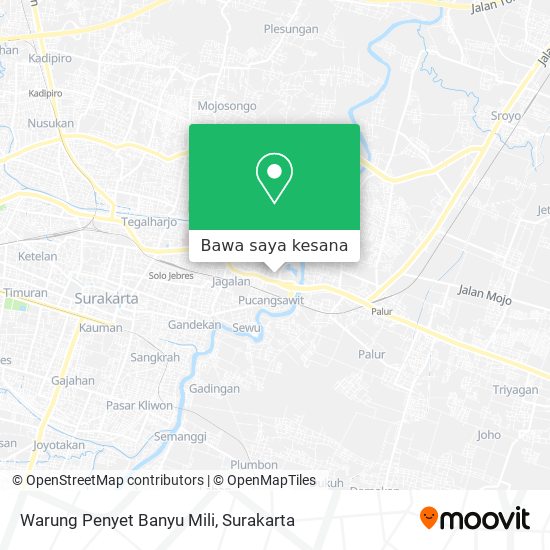 Peta Warung Penyet Banyu Mili