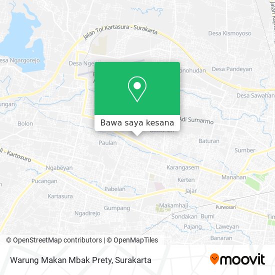 Peta Warung Makan Mbak Prety
