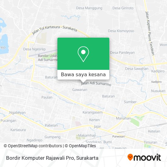 Peta Bordir Komputer Rajawali Pro