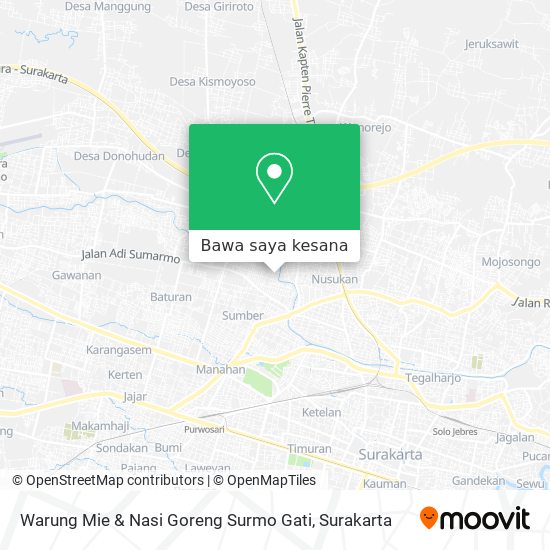Peta Warung Mie & Nasi Goreng Surmo Gati