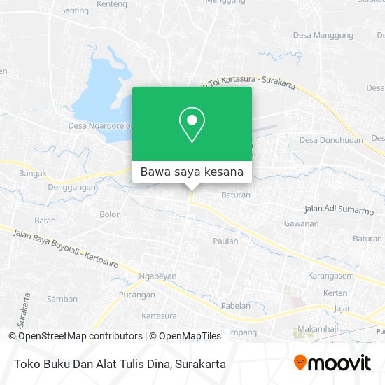 Peta Toko Buku Dan Alat Tulis Dina