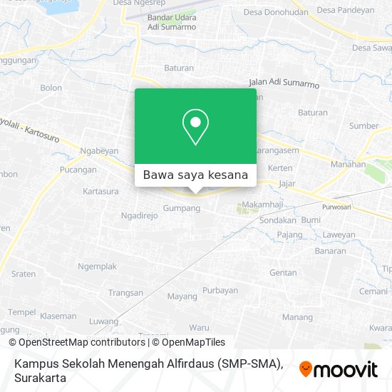 Peta Kampus Sekolah Menengah Alfirdaus (SMP-SMA)