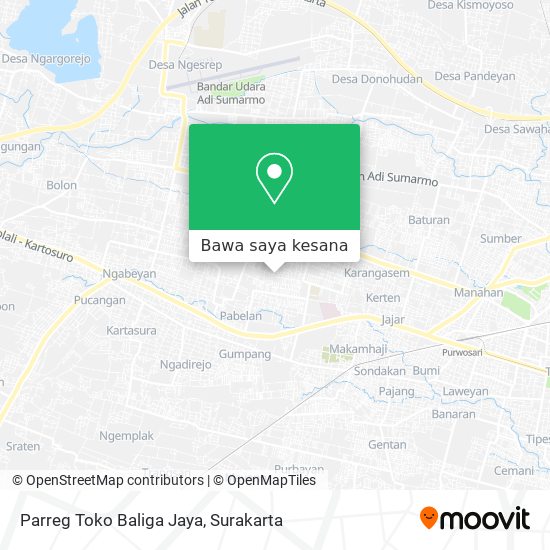 Peta Parreg Toko Baliga Jaya