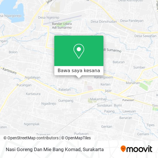 Peta Nasi Goreng Dan Mie Bang Komad