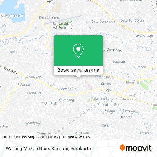 Peta Warung Makan Boss Kembar