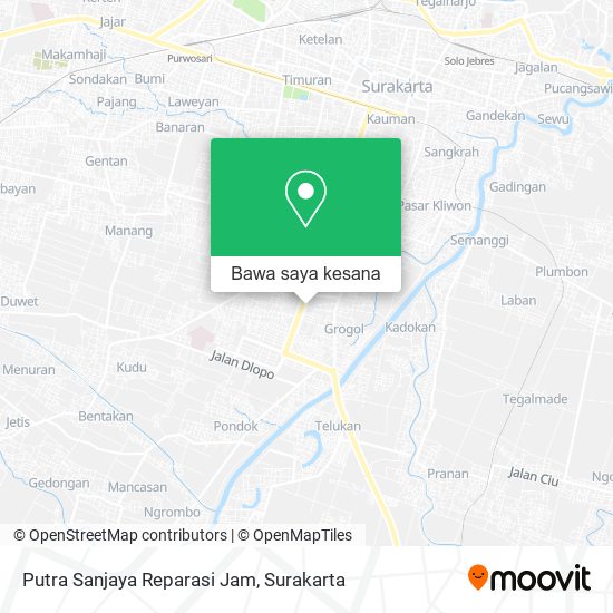 Peta Putra Sanjaya Reparasi Jam