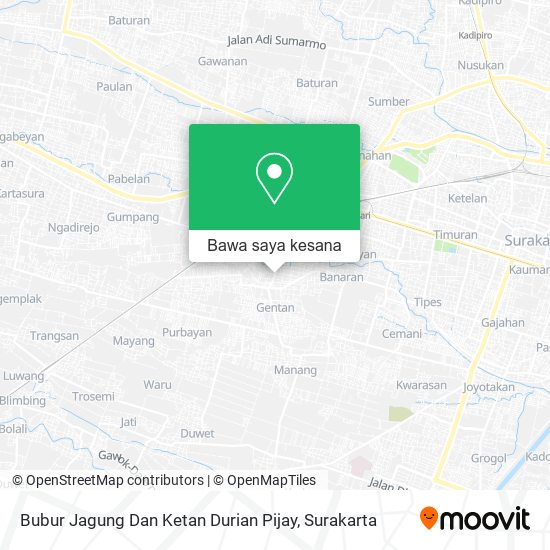 Peta Bubur Jagung Dan Ketan Durian Pijay