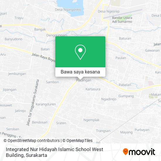 Peta Integrated Nur Hidayah Islamic School West Building