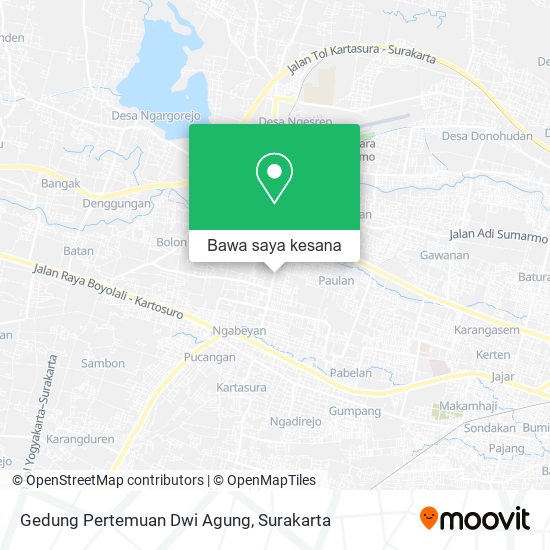 Peta Gedung Pertemuan Dwi Agung