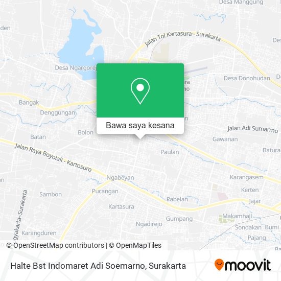 Peta Halte Bst Indomaret Adi Soemarno
