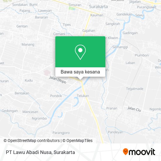 Peta PT Lawu Abadi Nusa