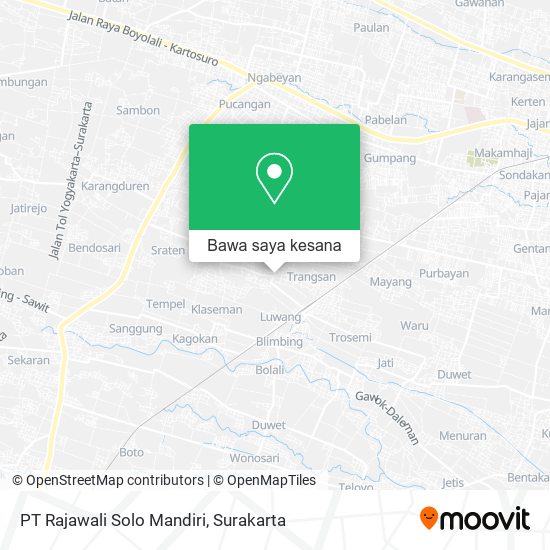 Peta PT Rajawali Solo Mandiri