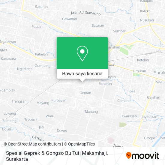 Peta Spesial Geprek & Gongso Bu Tuti Makamhaji