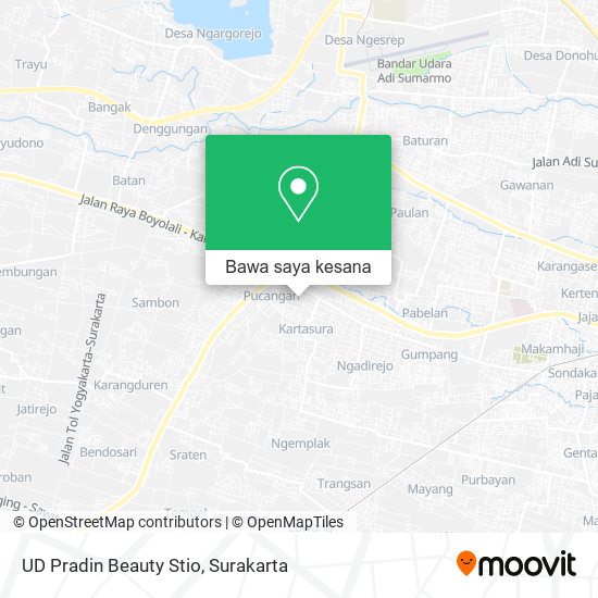 Peta UD Pradin Beauty Stio