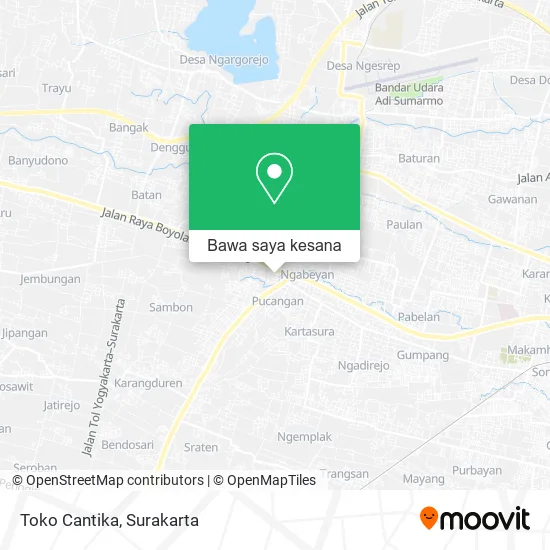 Peta Toko Cantika