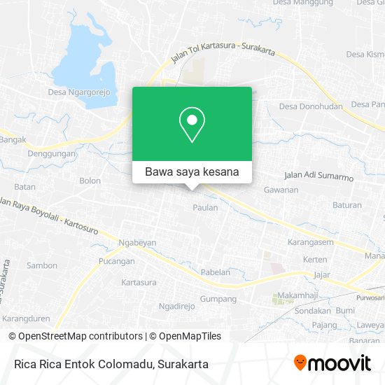 Peta Rica Rica Entok Colomadu