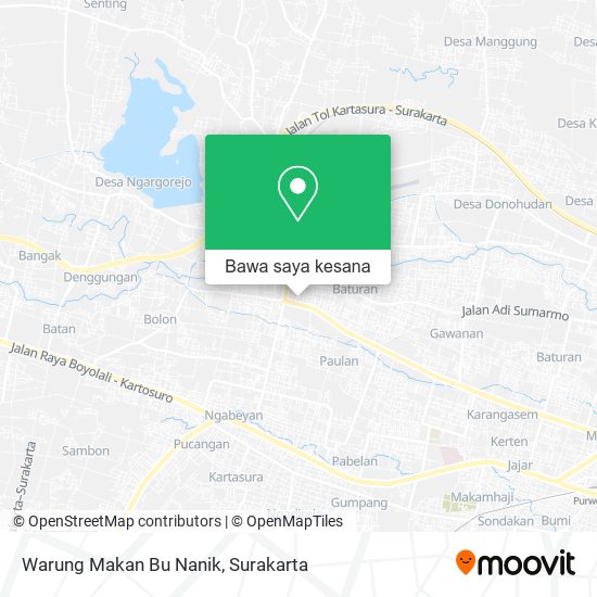 Peta Warung Makan Bu Nanik