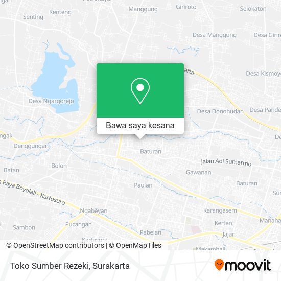 Peta Toko Sumber Rezeki