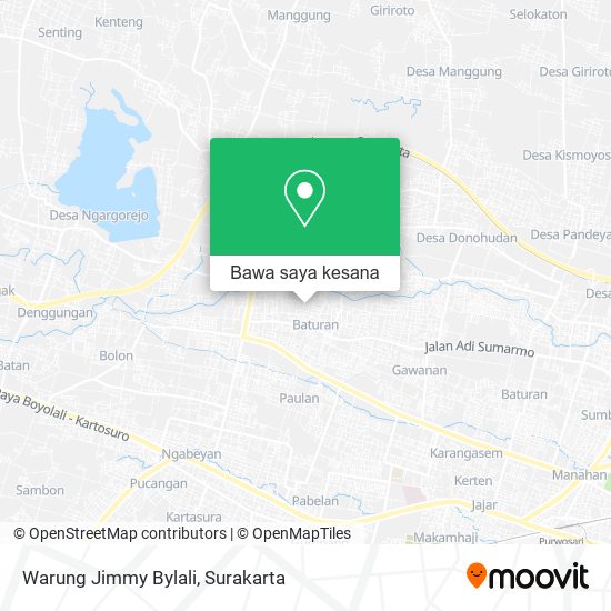 Peta Warung Jimmy Bylali