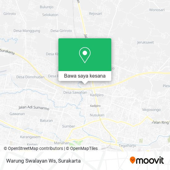Peta Warung Swalayan Ws