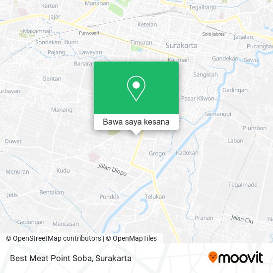 Peta Best Meat Point Soba