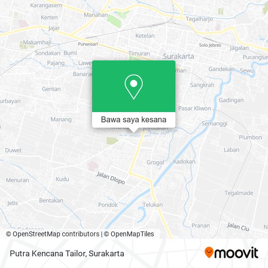 Peta Putra Kencana Tailor