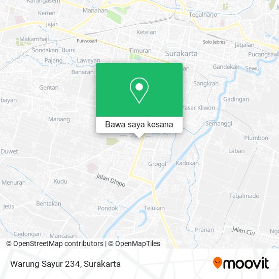 Peta Warung Sayur 234