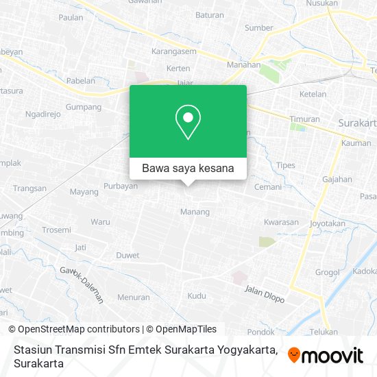 Peta Stasiun Transmisi Sfn Emtek Surakarta Yogyakarta