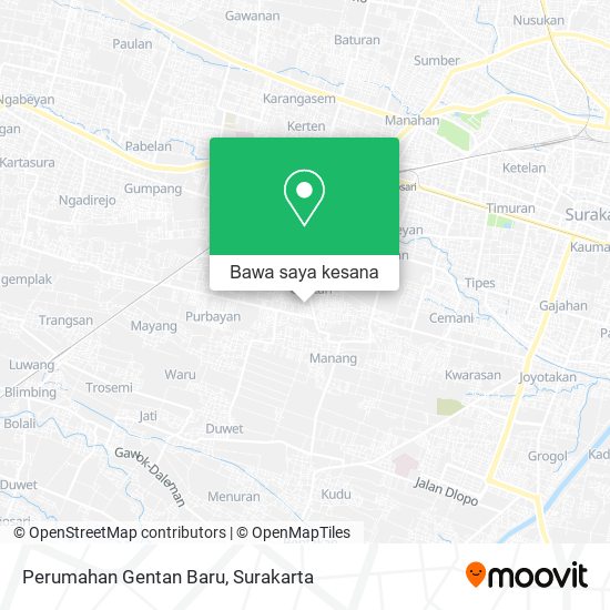 Peta Perumahan Gentan Baru
