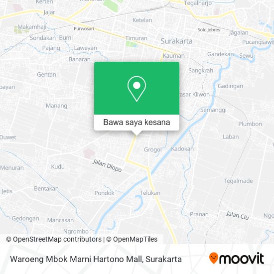 Peta Waroeng Mbok Marni Hartono Mall