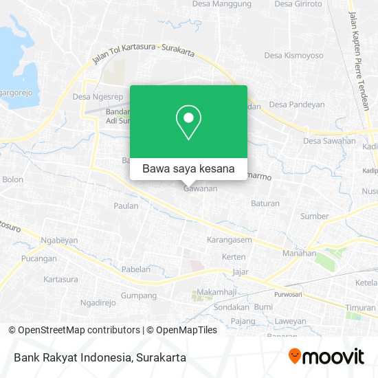 Peta Bank Rakyat Indonesia