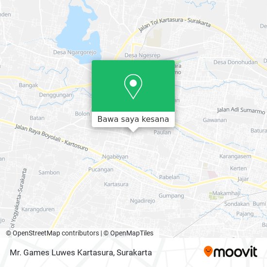 Peta Mr. Games Luwes Kartasura