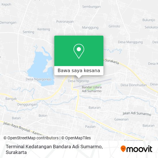 Peta Terminal Kedatangan Bandara Adi Sumarmo