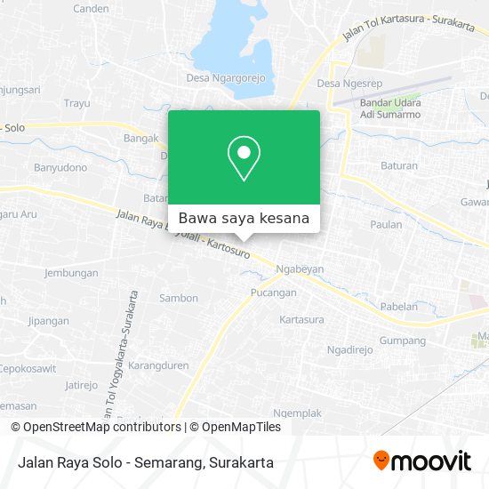 Peta Jalan Raya Solo - Semarang