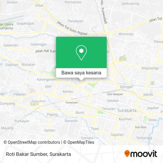 Peta Roti Bakar Sumber