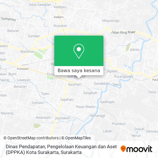 Peta Dinas Pendapatan, Pengelolaan Keuangan dan Aset (DPPKA) Kota Surakarta