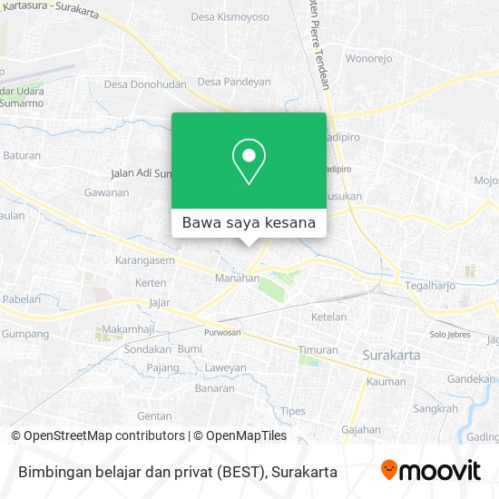 Peta Bimbingan belajar dan privat (BEST)