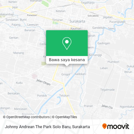 Peta Johnny Andrean The Park Solo Baru