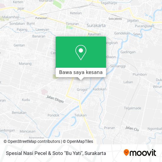 Peta Spesial Nasi Pecel & Soto "Bu Yati"