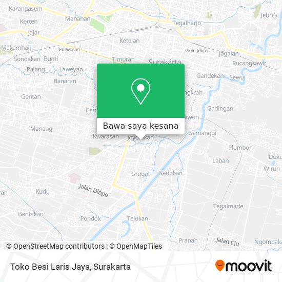Peta Toko Besi Laris Jaya
