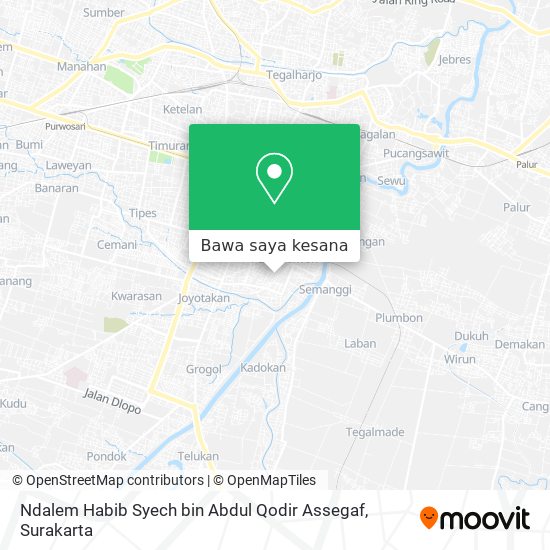 Peta Ndalem Habib Syech bin Abdul Qodir Assegaf
