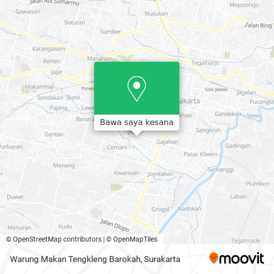 Peta Warung Makan Tengkleng Barokah