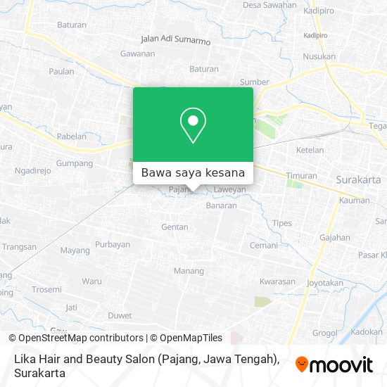 Peta Lika Hair and Beauty Salon (Pajang, Jawa Tengah)