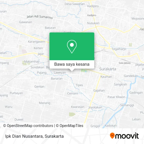 Peta lpk Dian Nusantara